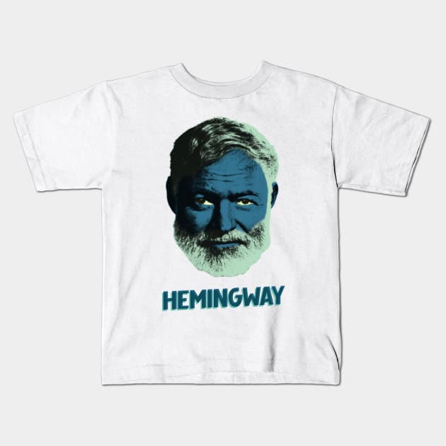 hemingway Kids T-Shirt by undergroundnotes